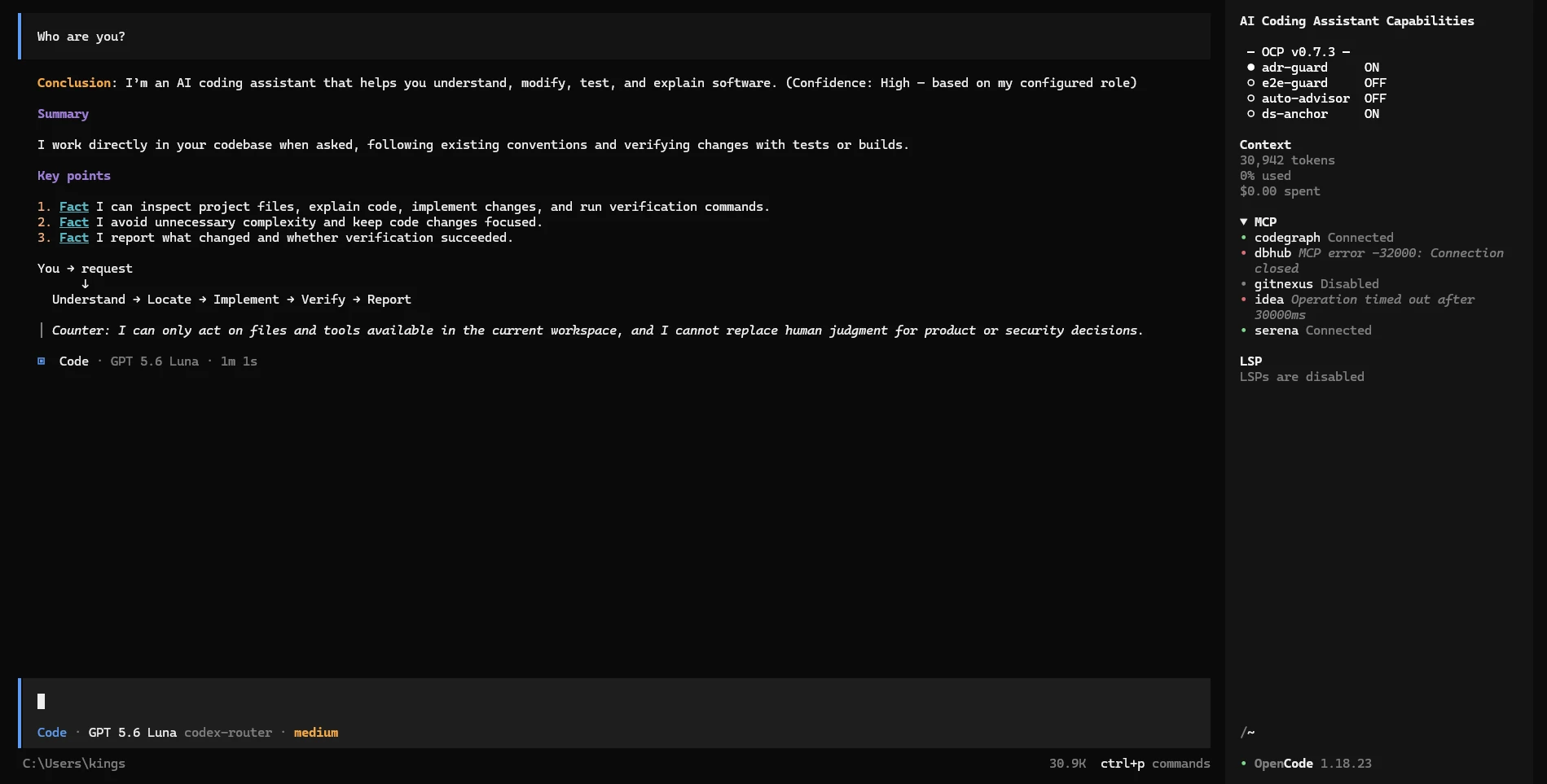 OpenCode Terminal UI